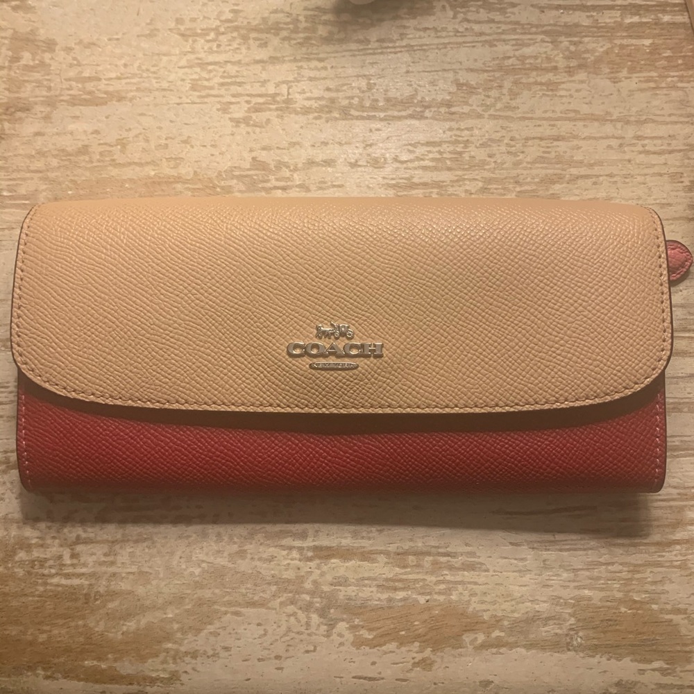 Coach two tone wallet